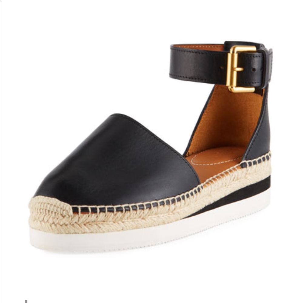 See by chloe leather espadrilles